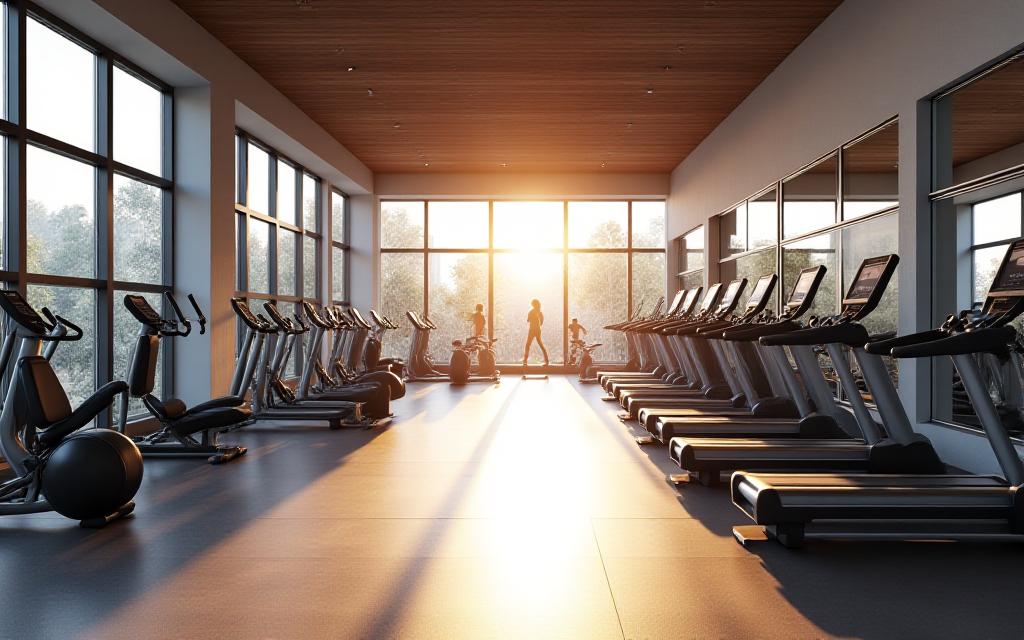 Modernes Fitnessstudio in Wien